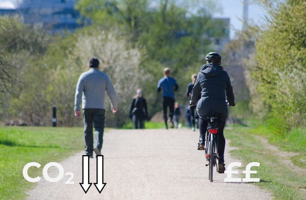 We will support healthier travel options such as walking and cycling to help people get out of their cars.