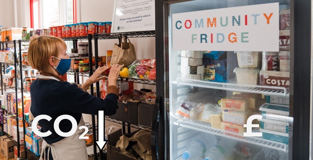 We will establish a community fridge in our neighbourhood to help reduce food waste.

(Image courtesy UK Green Building Council)